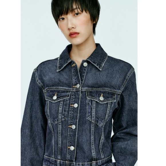 Zara Denim TRF Jumpsuit - Picture 13 of 14